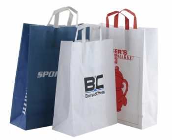 Flat Handle Paper Bags